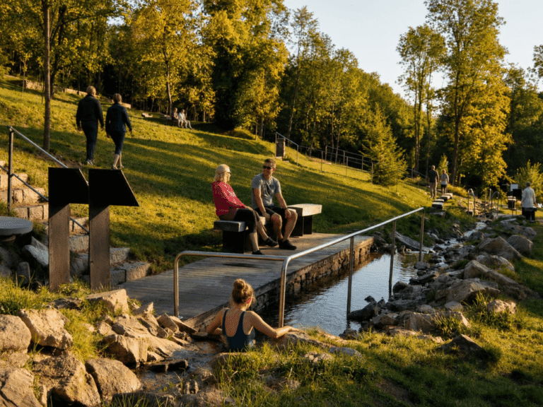 Unikátní balneopark – venkovní lázně.
